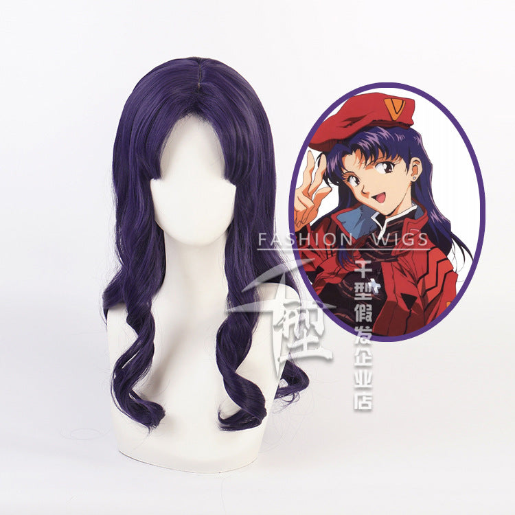 Neon Genesis Evangelion Misato Cosplay Wig