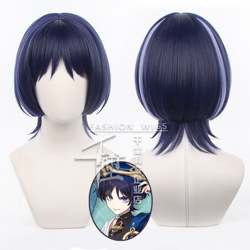 Genshin Impact Scaramouche Wanderer Cosplay Wig