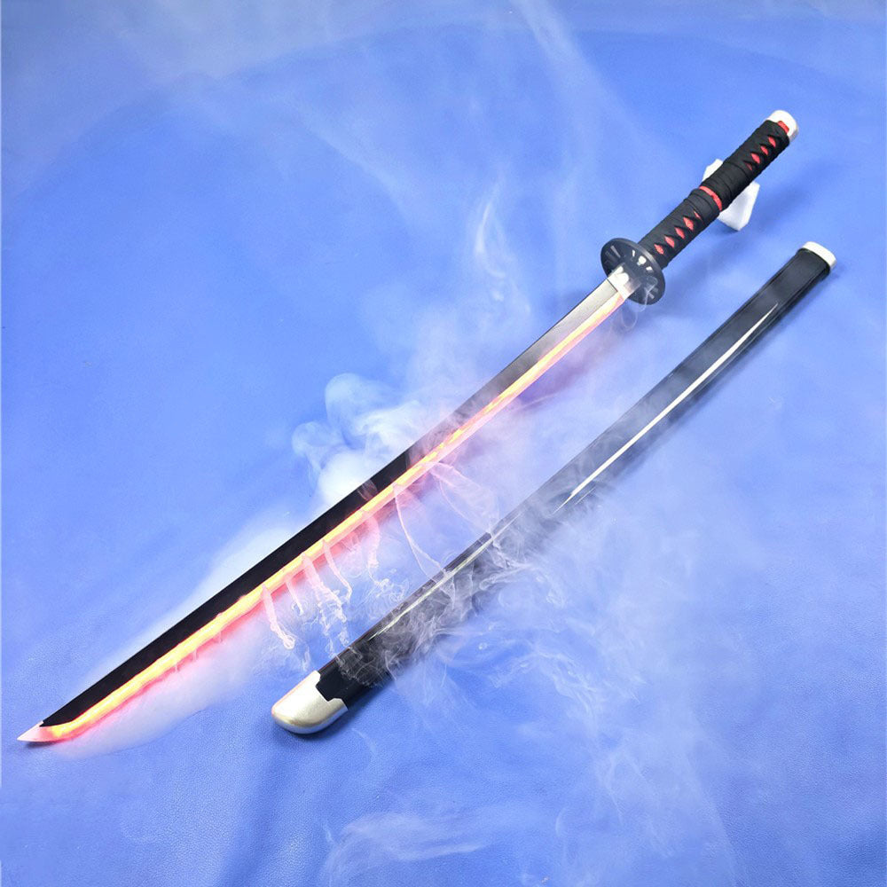 Demon Slayer Tanjiro Kamado Black Wooden Sword With Light