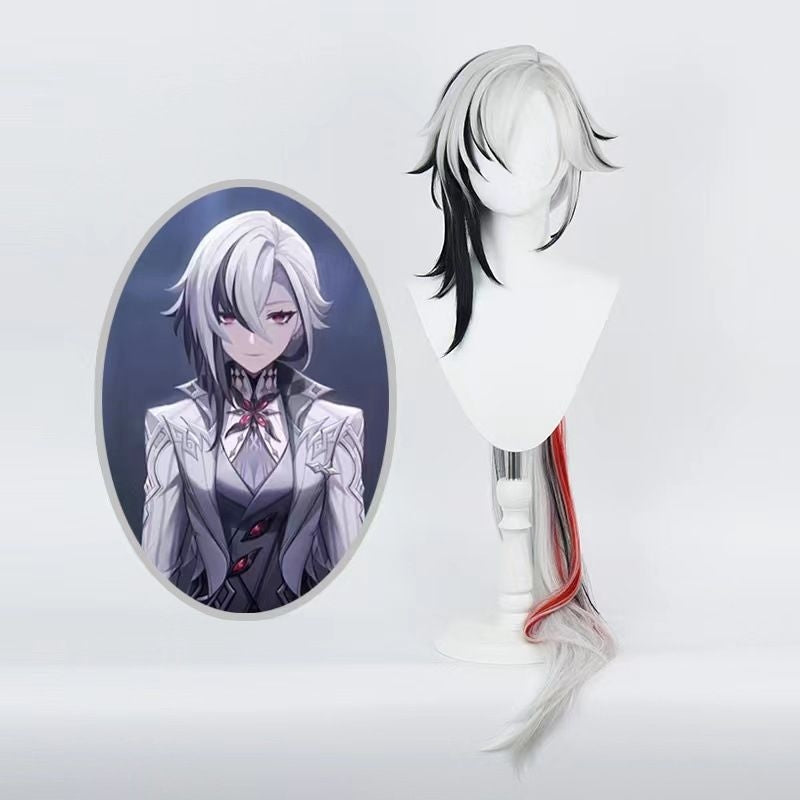Genshin Impact Arlecchino Short Cosplay Wig