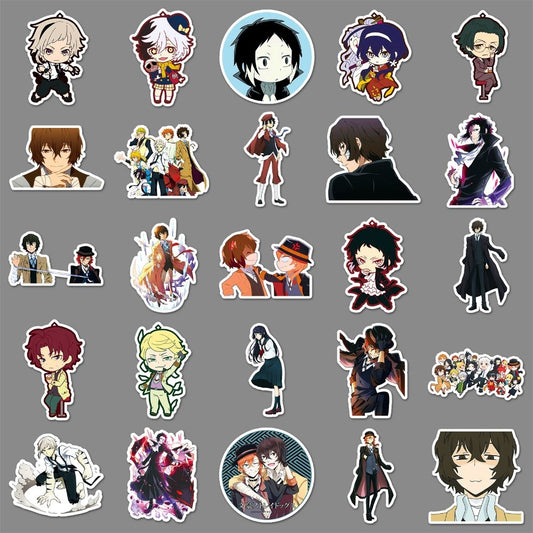 50pcs Bungou Stray Dogs Sticker Pack