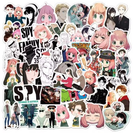 50pcs Spy X Family Stickers