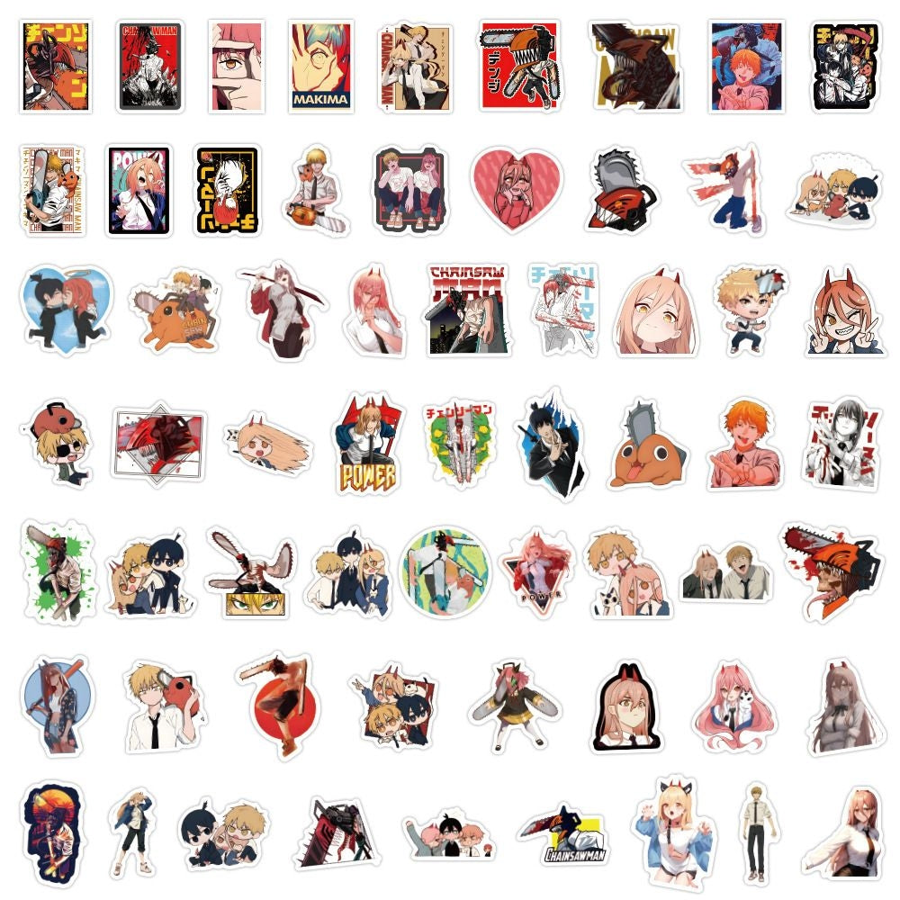 50pcs Chainsaw Man Stickers