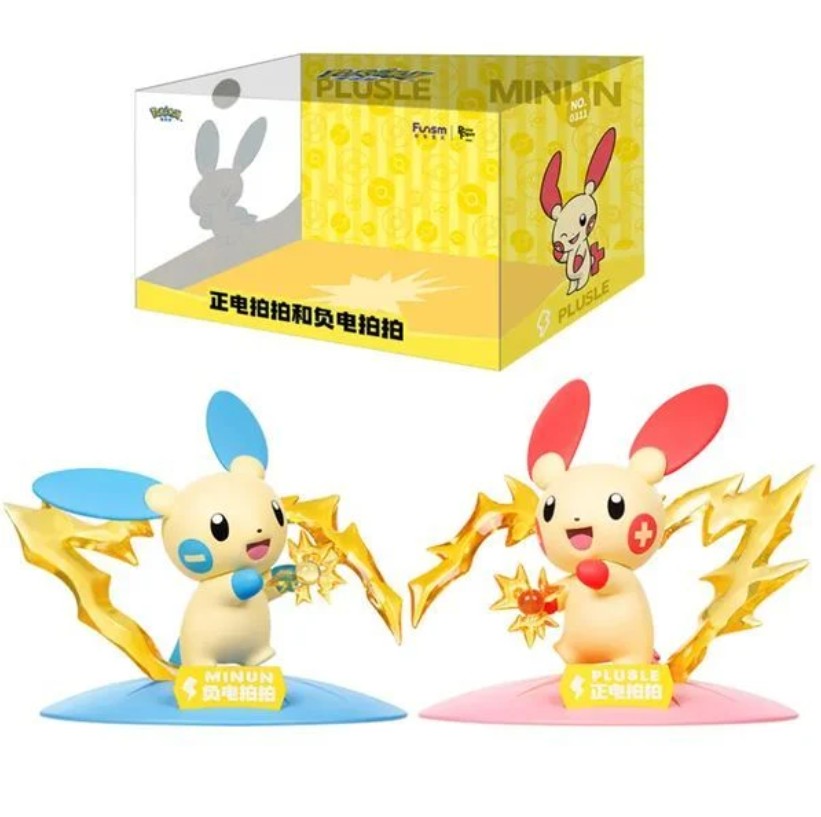 Pokemon Plusle & Minun Mini Figurine