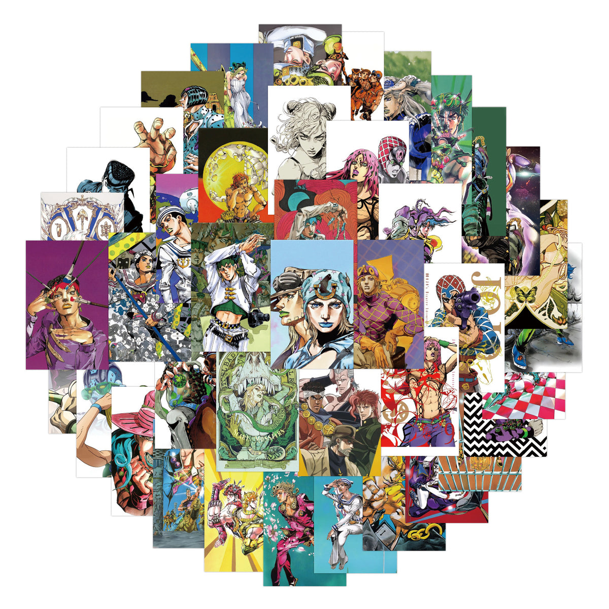 50pcs Jojos Bizarre Adventure Sticker Pack