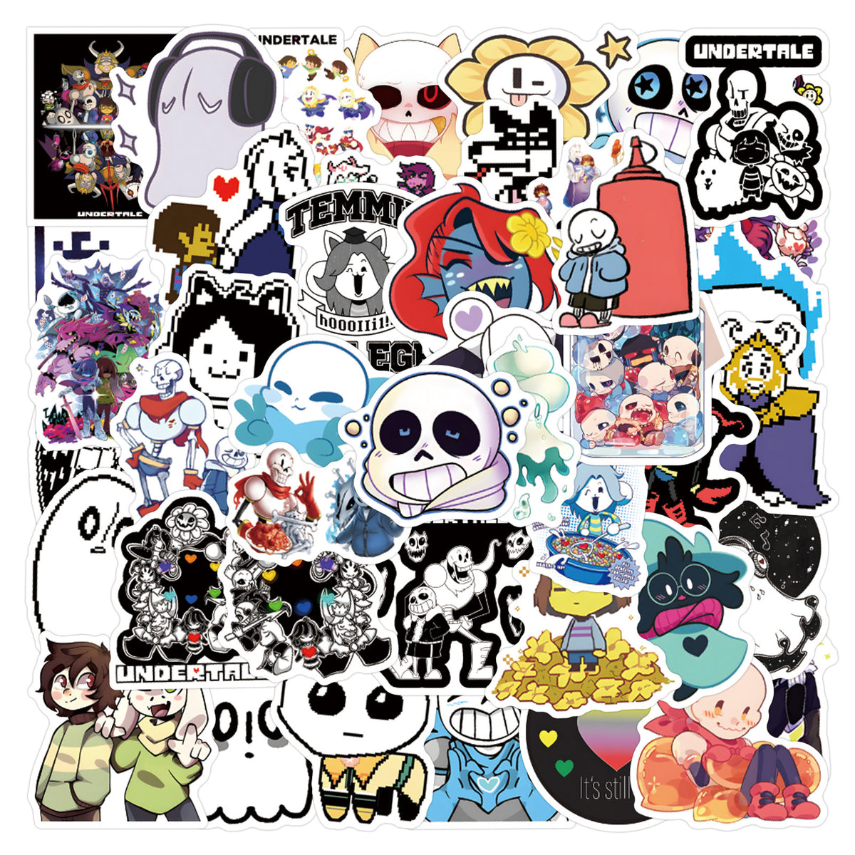 50pcs Sticker Pack Undertale