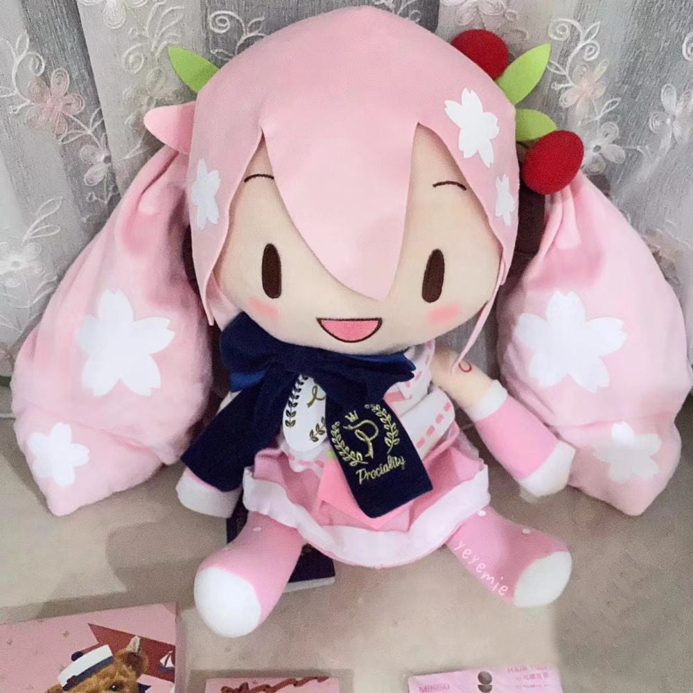 Hatsune Miku In Pink Dress Plush