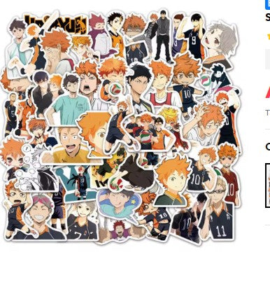 100pcs Haikyuu Sticker Pack