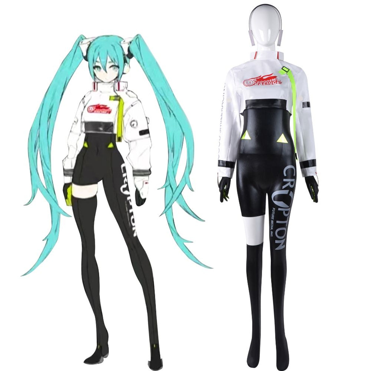Hatsune Miku Racing Miku Jumpsuit Cosplay Costume