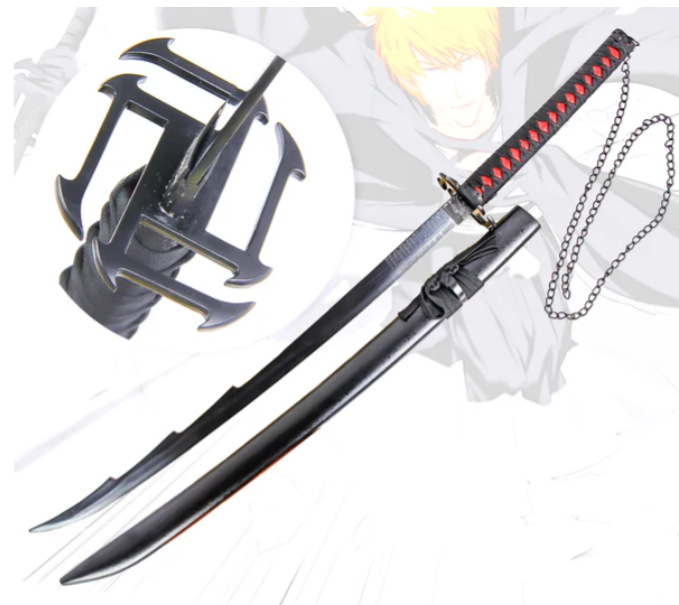 Bleach Ichigo Kurosaki Bankai Tensa Zangetsu Sword