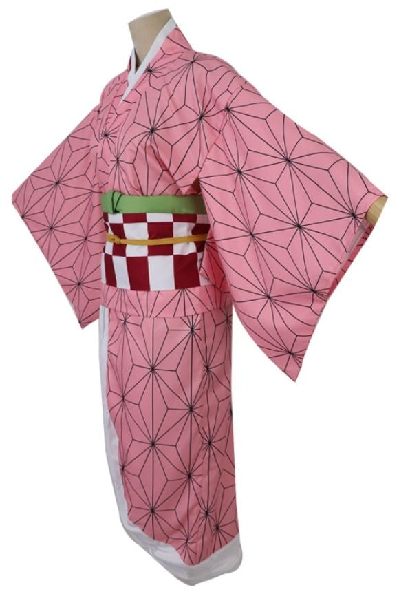 Demon Slayer Cosplay Costume Adult Size Nezuko Kamado [sz:small]