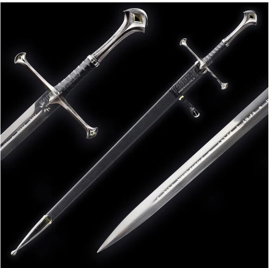 Lord Of The Rings Aragon King Sword W/plaque