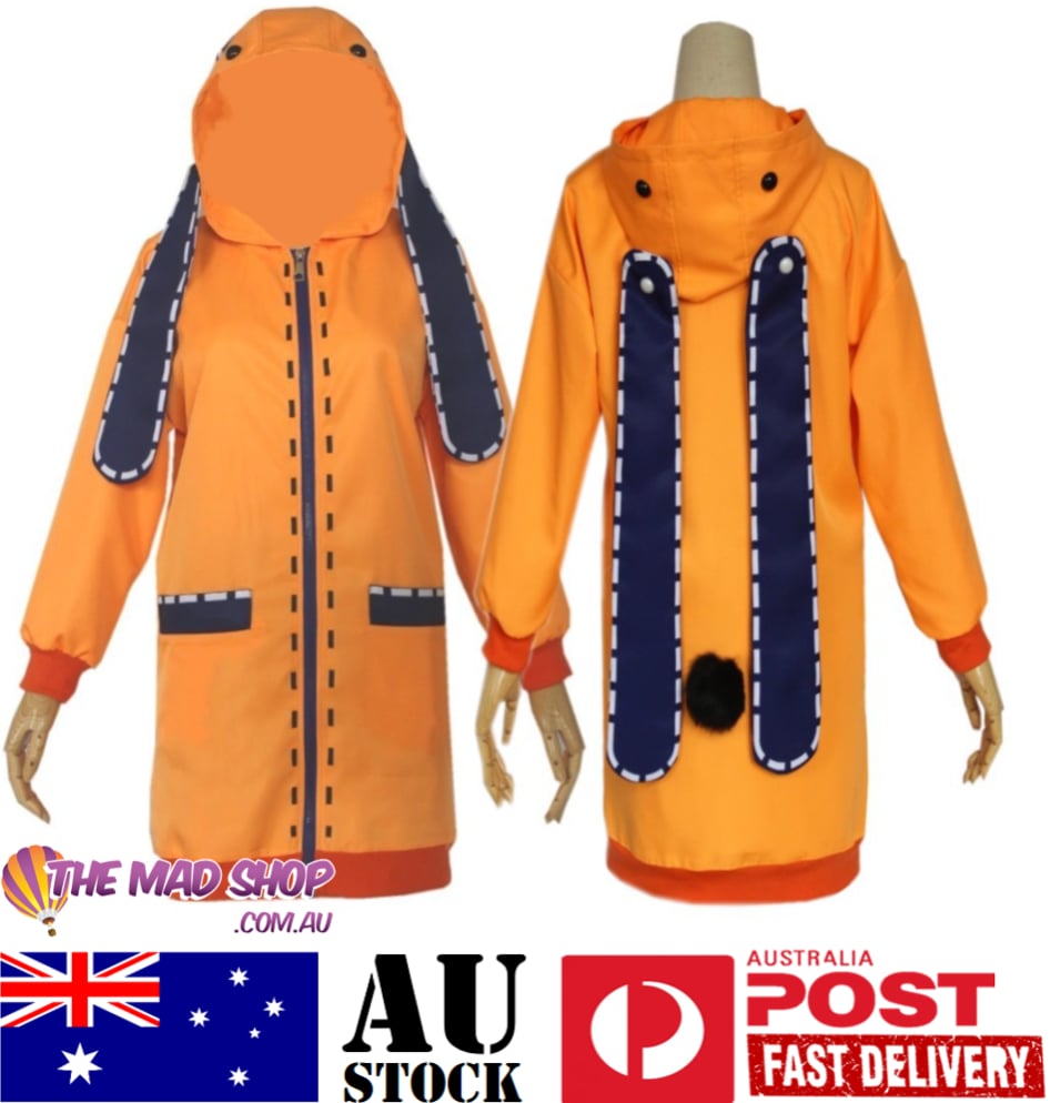 Kakegurui Runa Yomozuki Orange Hoodie Cosplay [sz:large]