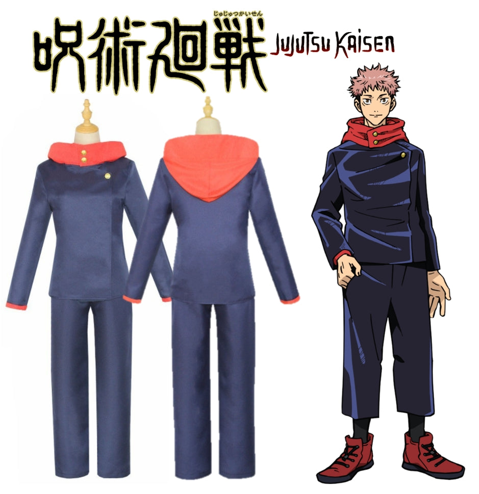 Jujutsu Kaisen Yuji Itadori Cosplay Costume : 2. Small (au Xxs-xs) [sz:small]
