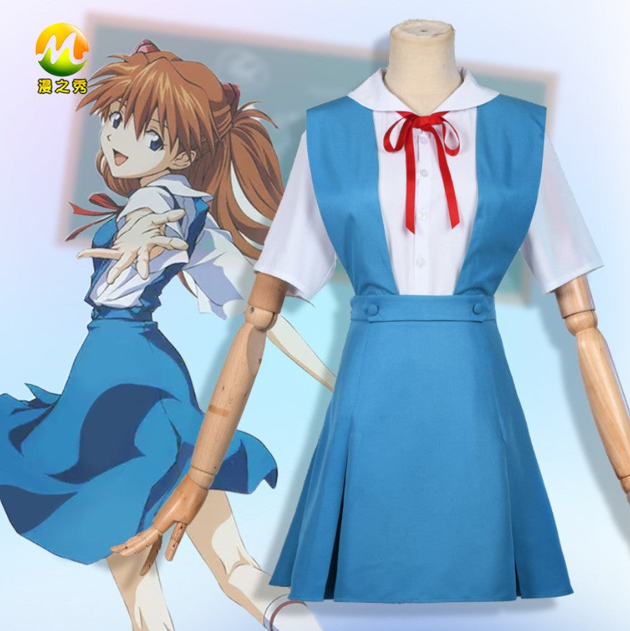 Neon Genesis Evangelion Asuka/rei School Uniform Cosplay Costume: 2. Small (au Xxs-xs) [sz:small]