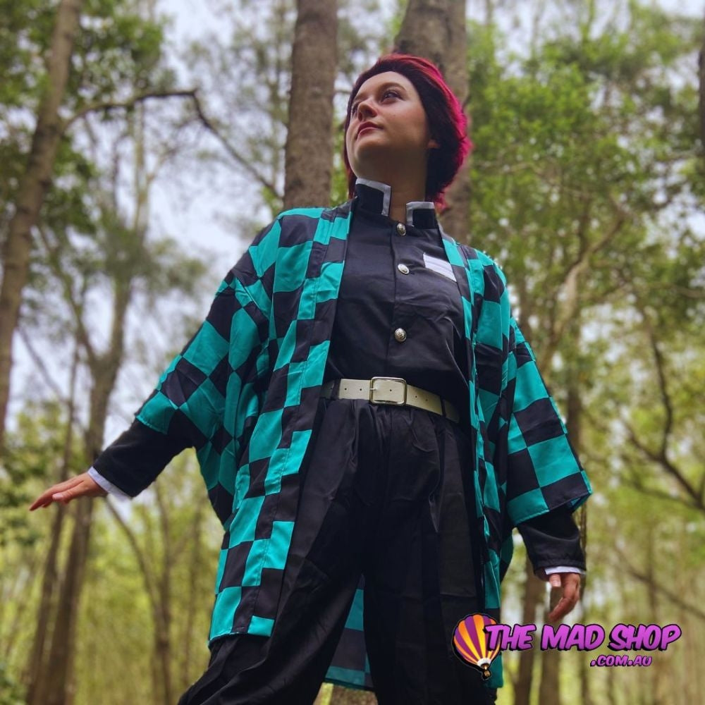 Demon Slayer Cosplay Costume Adult Size Tanjiro Kamado: 2. Small (au Xxs-xs) [sz:small]