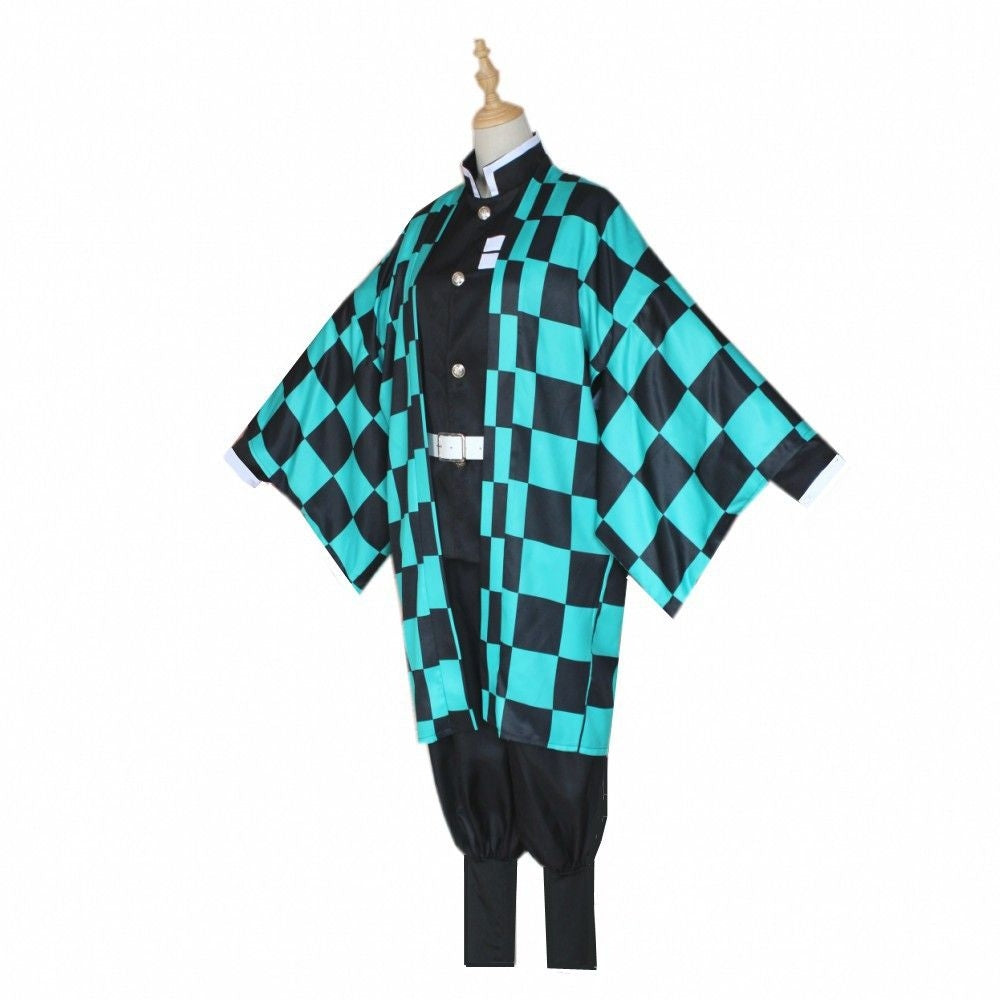 Demon Slayer Cosplay Costume Adult Size Tanjiro Kamado: 2. Small (au Xxs-xs) [sz:small]