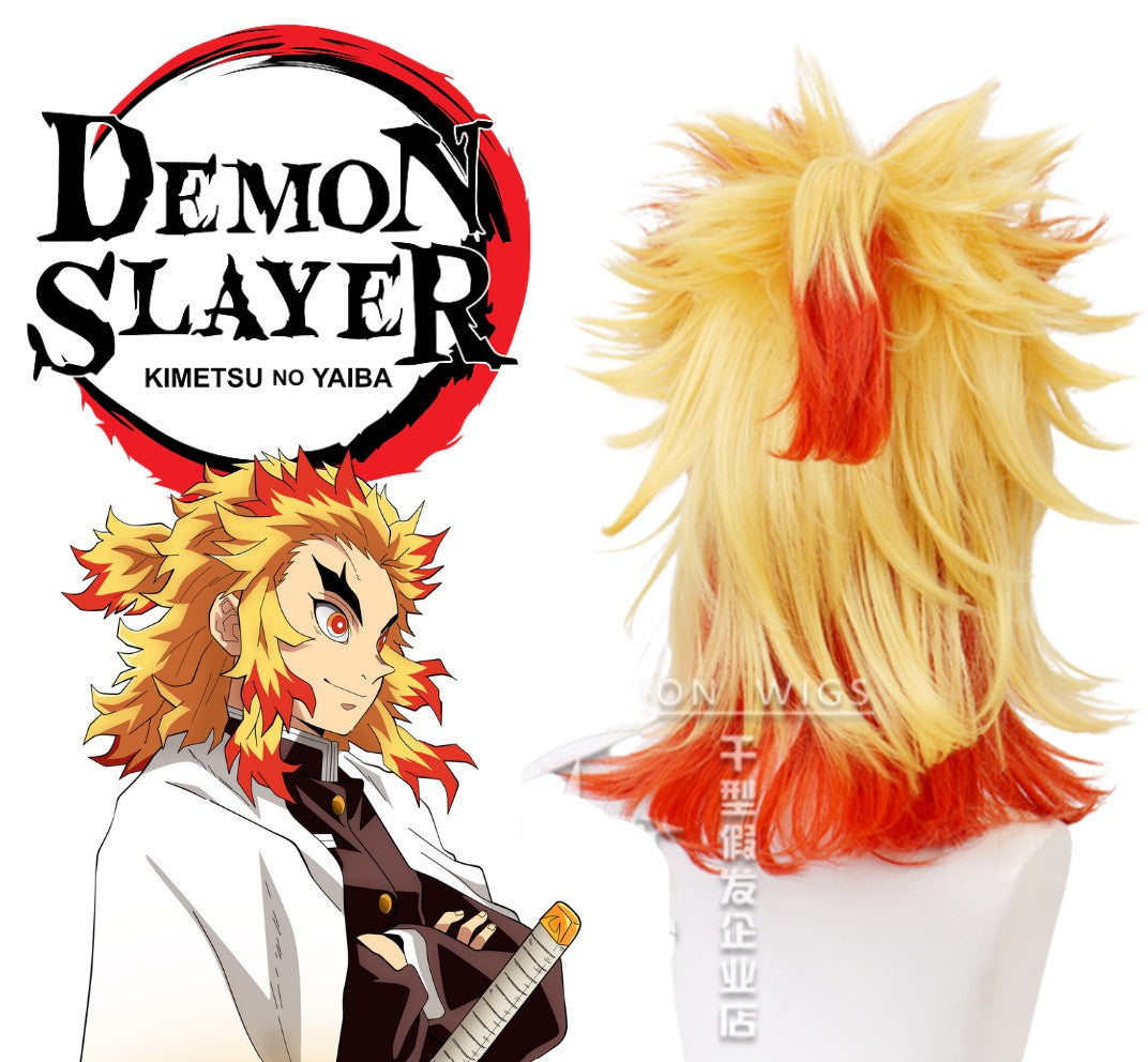 Demon Slayer Cosplay Wig Kyojuro Rengoku