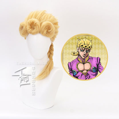 [special Order] Jojos Bizarre Adventure Giorno Giovanna Cosplay Wig
