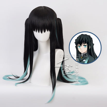 Demon Slayer Cosplay Wig Muichiro Tokito
