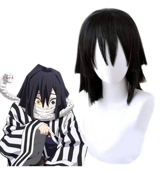 Demon Slayer Cosplay Wig Obanai Iguro