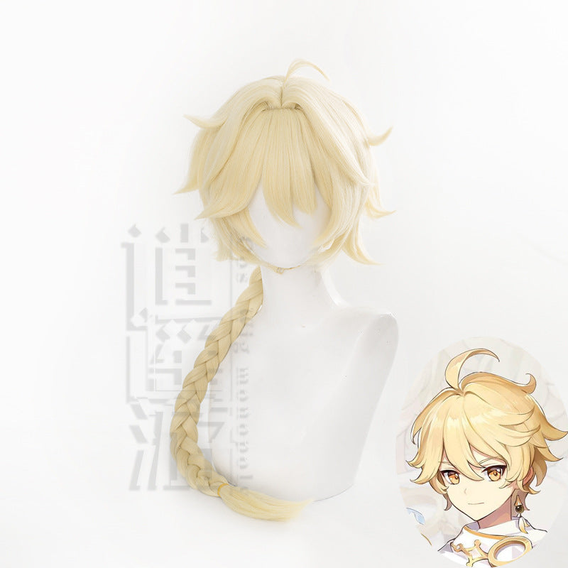 [special Order] Genshin Impact The Traveler Aether Cosplay Wig