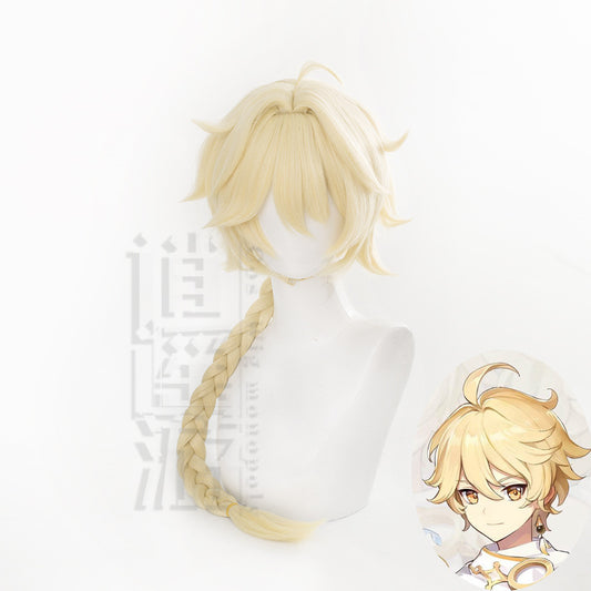 [special Order] Genshin Impact The Traveler Aether Cosplay Wig