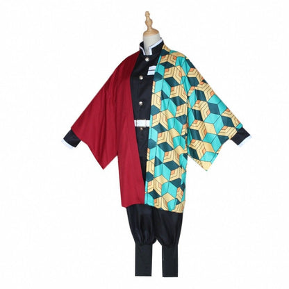 Demon Slayer Cosplay Costume Kids Size Giyu Tomioka [sz:eu 110]