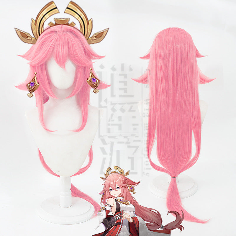 Genshin Impact Yae Miko Cosplay Wig