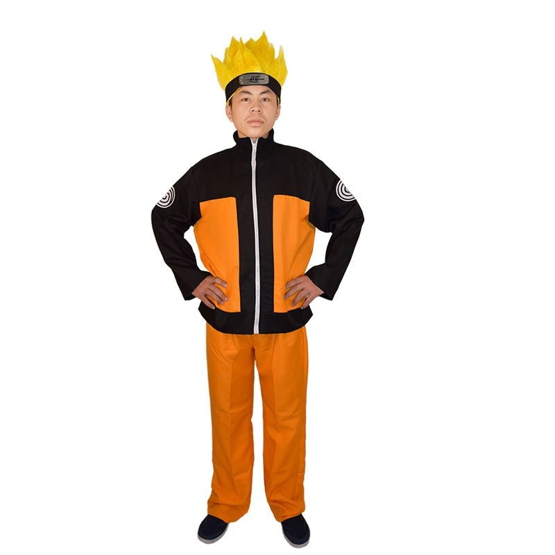 Naruto Shippuden Cosplay Costume Naruto Uzumaki Adult Size [sz:large]