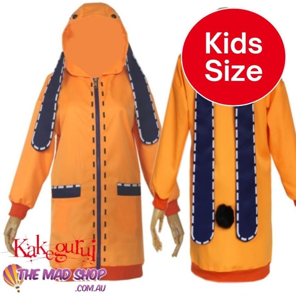 Kakegurui Runa Yomozuki Orange Hoodie Cosplay Kids Size: Euro 150 - Aus Kids 12 [sz:eu 150 - Aus Kids 12]
