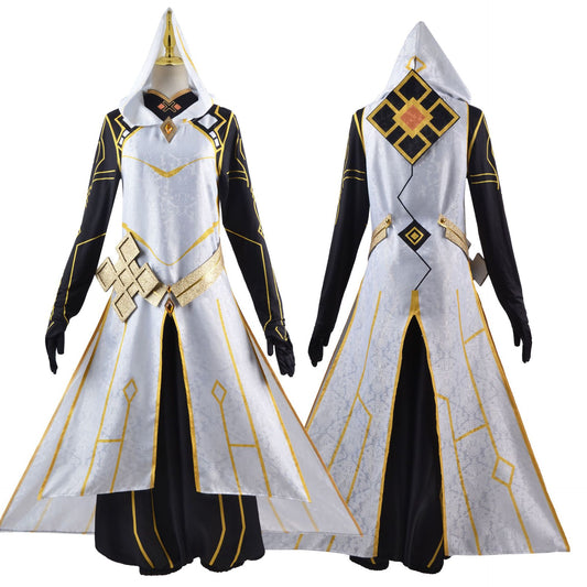 Genshin Impact Zhongli Morax Geo Archon Cosplay Costume [sz:large]