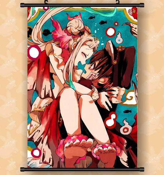 60*90cm Anime Scroll - Hanako - Kun & Yashiro Nene