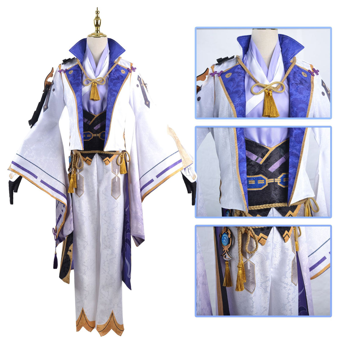 Genshin Impact Kamisato Ayato Cosplay Costume [sz:large]