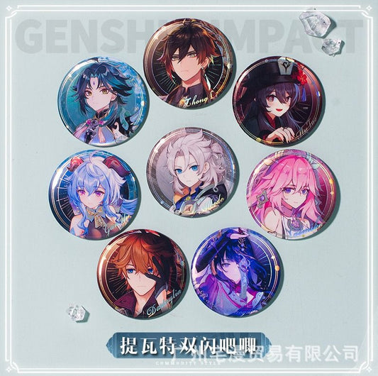 Genshiin Impact Foil Badge Assorted