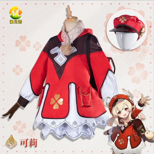 Genshin Impact Klee Fleeing Sunlight Cosplay Adult Costume [sz:large]