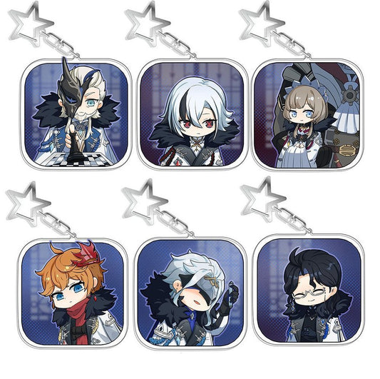 Genshin Impact Acrylic Keychain With Star Assorted