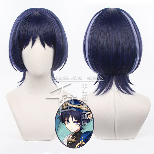 Genshin Impact Scaramouche Wanderer Cosplay Wig