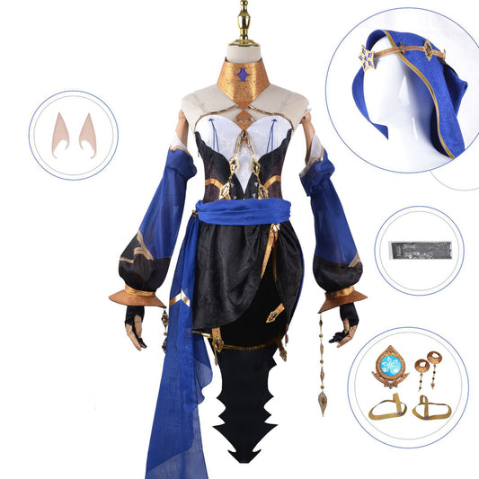 Genshin Impact Layla Cosplay Costume [sz:xl]
