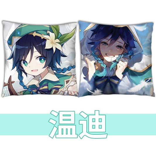 Anime Pop Culture Square Cushion Pillow 45*45cm Genshin Impact Front And Back - Venti