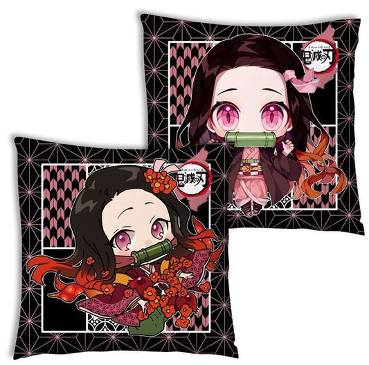 Anime Pop Culture Square Cushion Pillow 45*45cm Demon Slayer Front And Back - Nezuko
