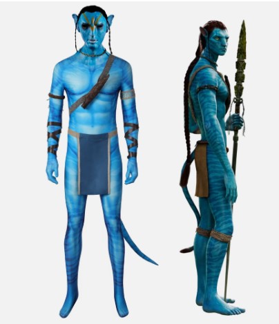 Avatar: The Way Of Water Cosplay Costume Adult Size Jake Sully [sz:large]