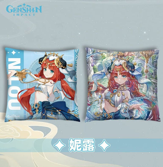 Anime Pop Culture Square Cushion Pillow 45*45cm Genshin Impact Front And Back - Nilou