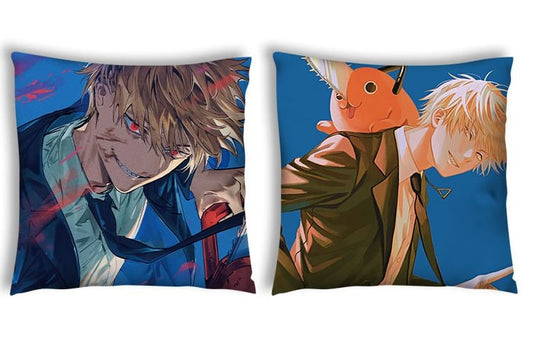 Anime Pop Culture Square Cushion Pillow 45*45cm Chainsaw Man Front And Back - Denji