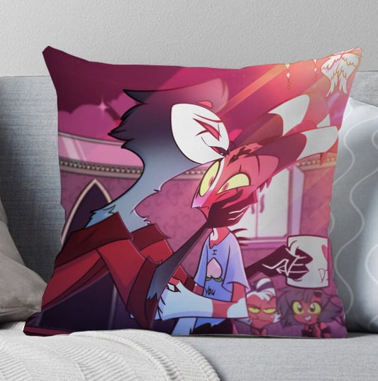 Anime Pop Culture Square Cushion Pillow 45*45cm Helluva Boss - Stolaz & Blitzo