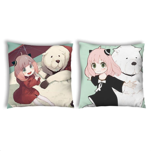 Anime Pop Culture Square Cushion Pillow 40*60cm Spy X Family Front And Back - Anya