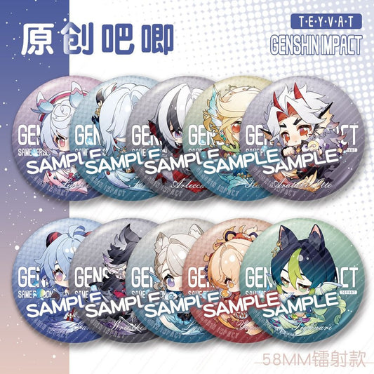 Genshin Impact Jumbo Badge Assorted