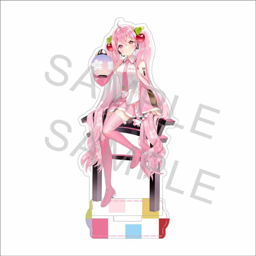 Acrylic Stand 16cm Hatsune Miku: Pink Miku [cl:pink Miku]