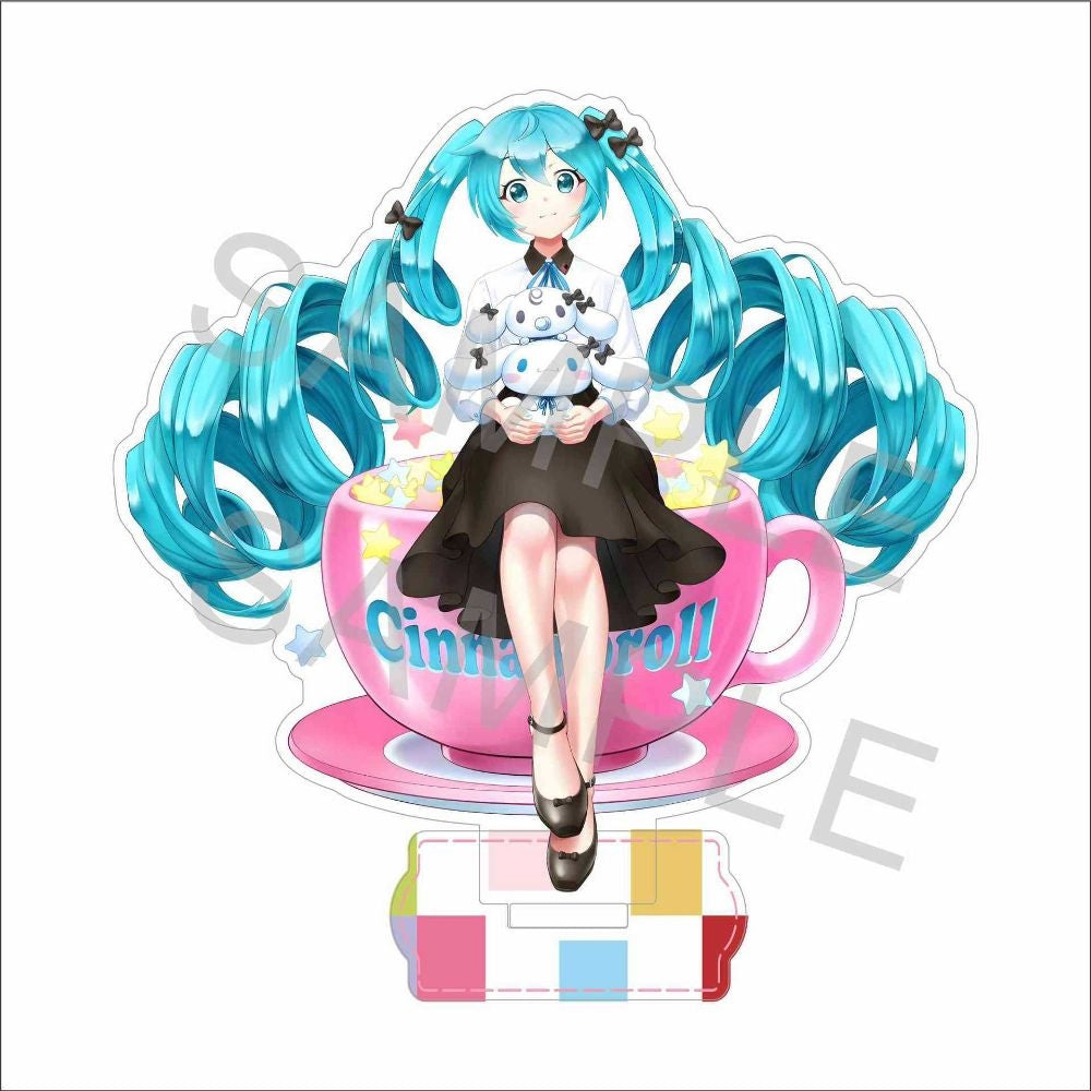 Acrylic Stand 16cm Hatsune Miku: Miku Sitting [cl:miku Sitting]