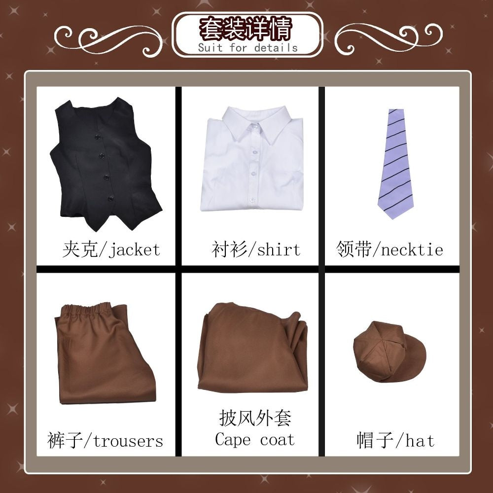 Bungou Stray Dogs Ranpo Edogawa Cosplay Costume [sz:large]